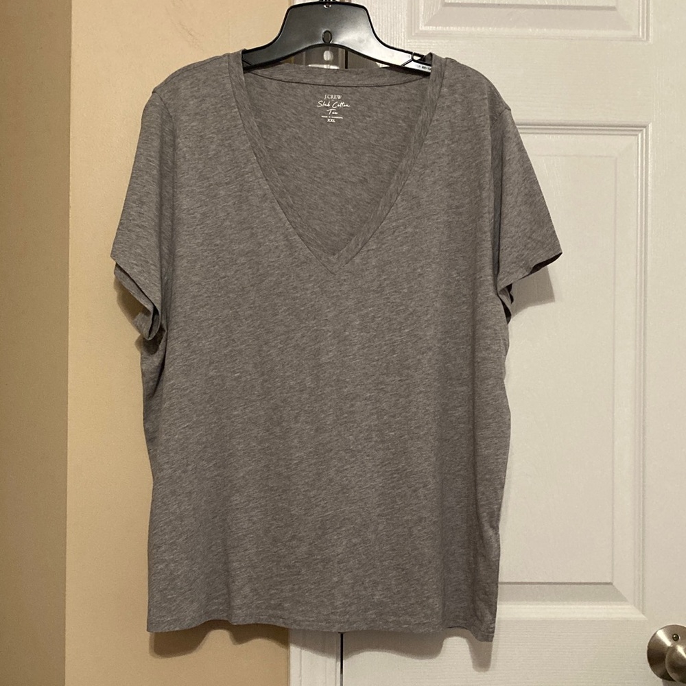 JCrew Factory short sleeve vintage cotton v-neck tee